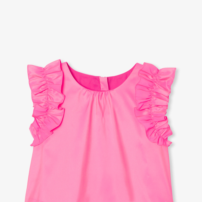 Girl taffeta top