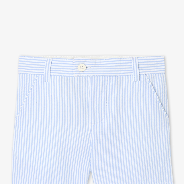 Baby boy shorts in seersucker
