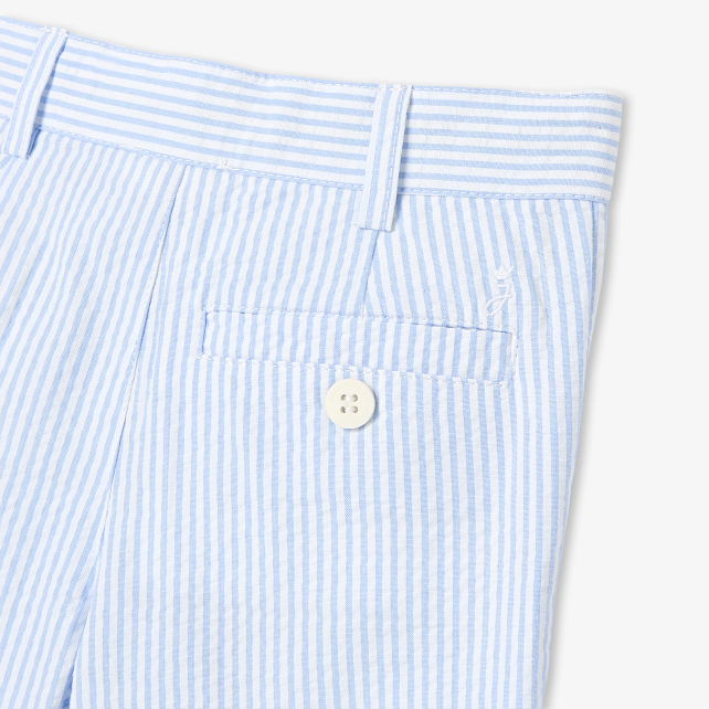 Baby boy shorts in seersucker