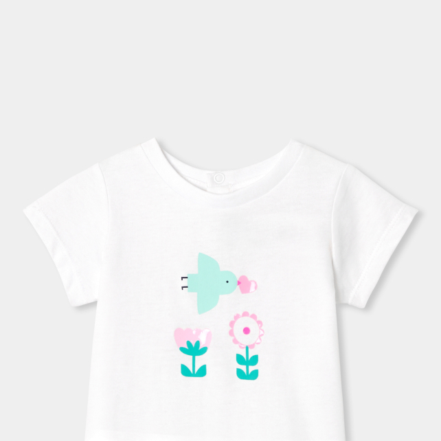 Baby girl short-sleeved T-shirt