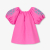 Girl blouse with balloon sleeves
