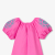 Girl blouse with balloon sleeves
