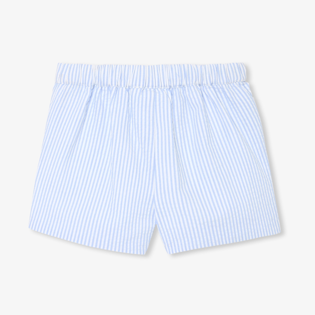 Baby girl shorts in seersucker