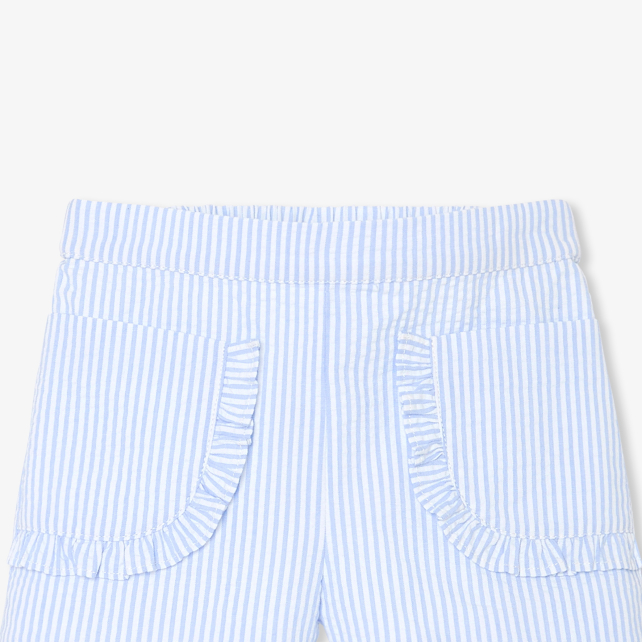 Baby girl shorts in seersucker