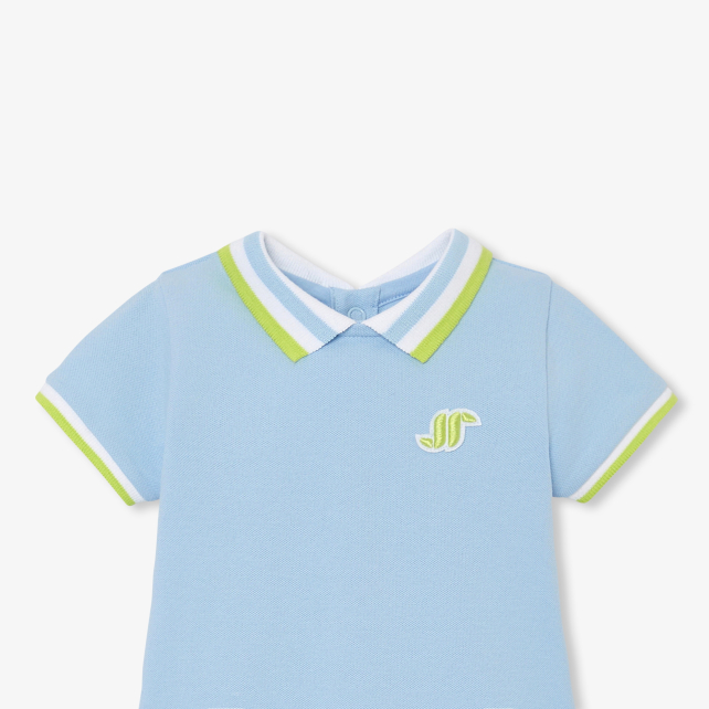 Baby boy polo/short jumpsuit