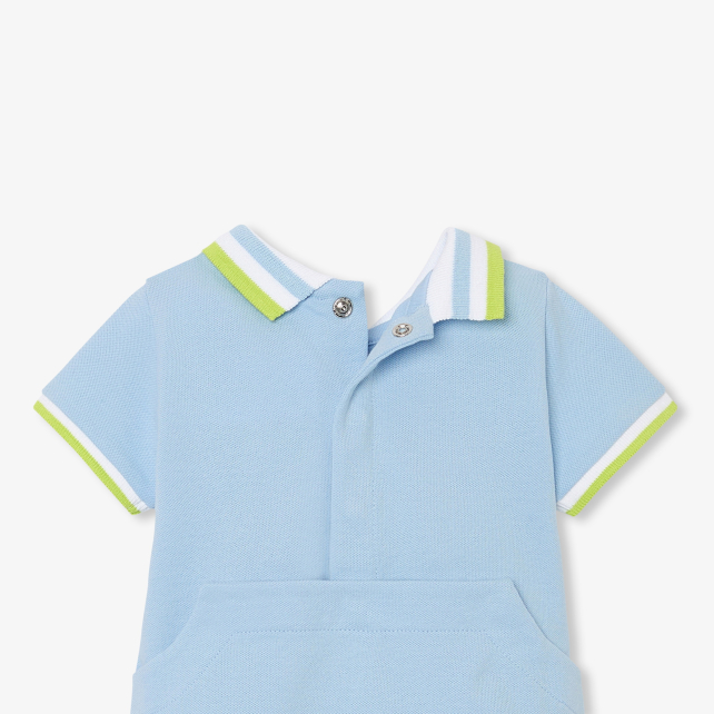 Baby boy polo/short jumpsuit