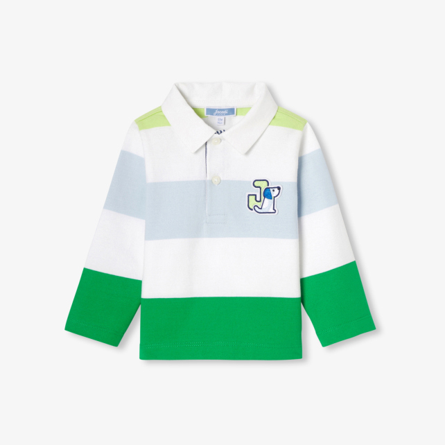 Baby boy long-sleeve polo shirt