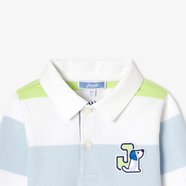 Baby boy long-sleeve polo shirt