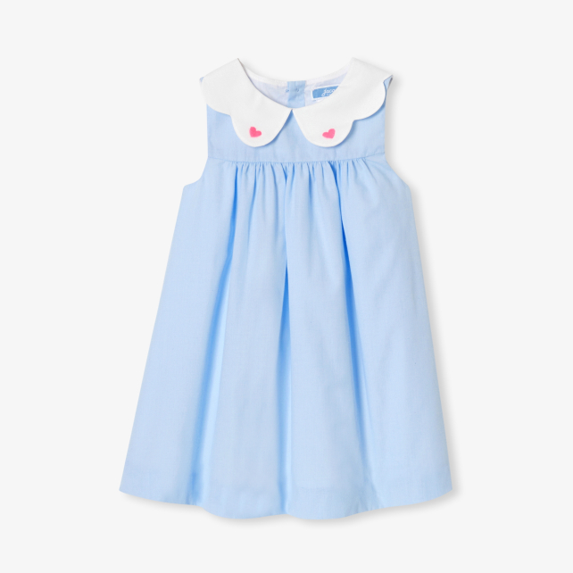 Baby girl dress in fil à fil