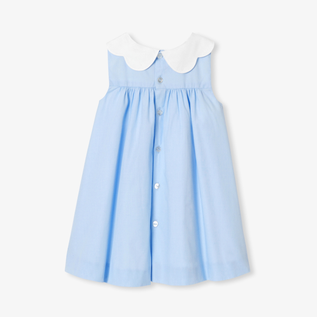 Baby girl dress in fil à fil