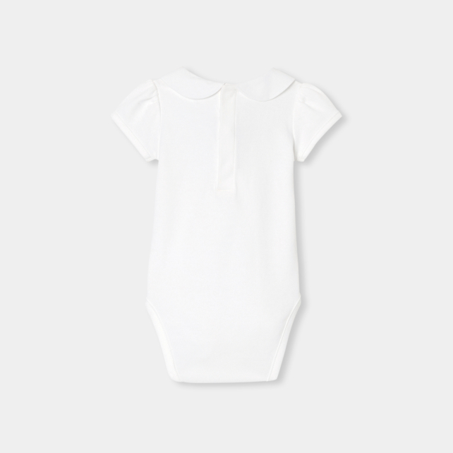 Baby girl short-sleeved bodysuit