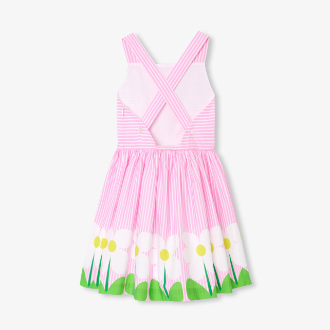 Girl cross-over back dress