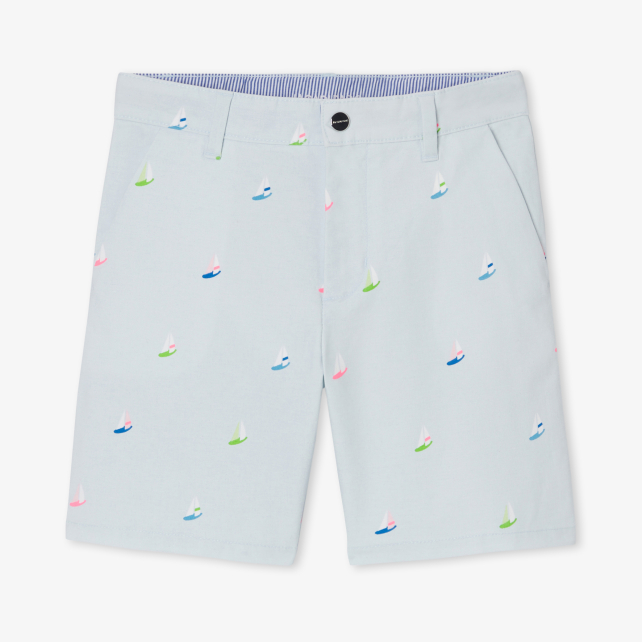 Boy shorts in printed twill