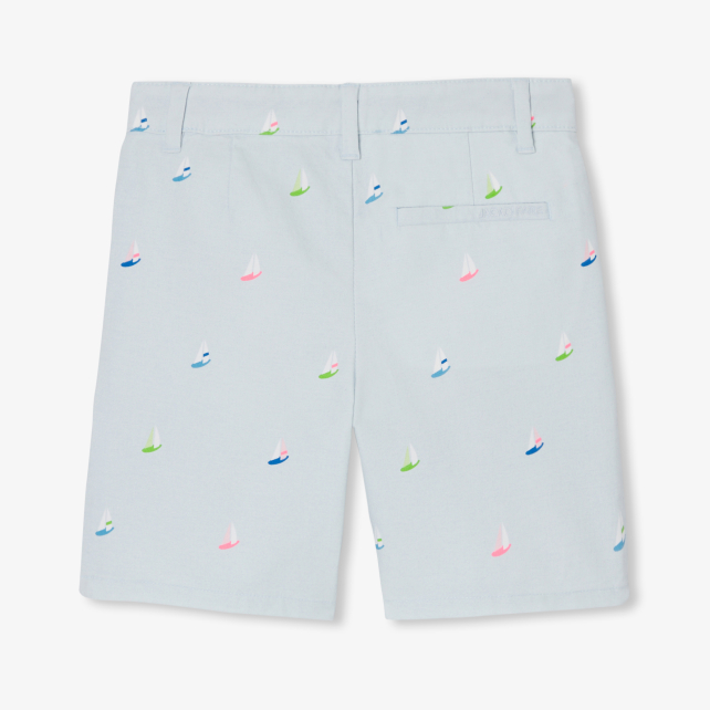 Boy shorts in printed twill