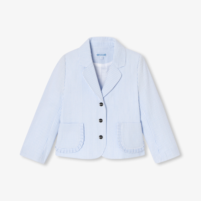 Girl seersucker jacket