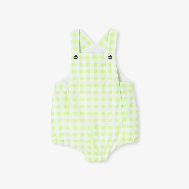 Baby boy gingham romper Baby boy gingham romper
