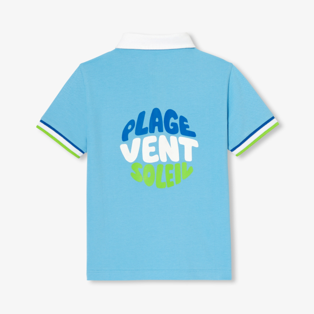 Boy polo shirt in cotton piqué