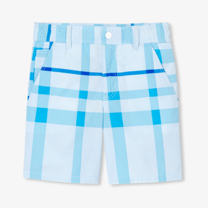 Boy plaid Bermuda shorts