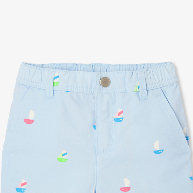 Baby boy shorts in twill