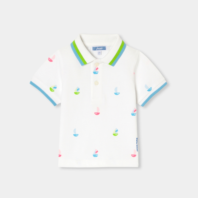 Baby boy short-sleeved polo shirt