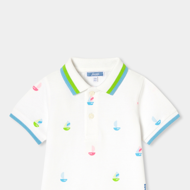 Baby boy short-sleeved polo shirt