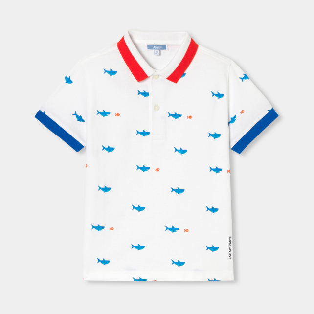 Oğlan üçün pambıq polo köynək