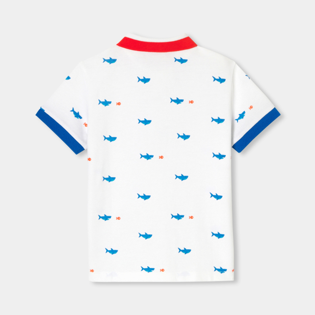 Oğlan üçün pambıq polo köynək