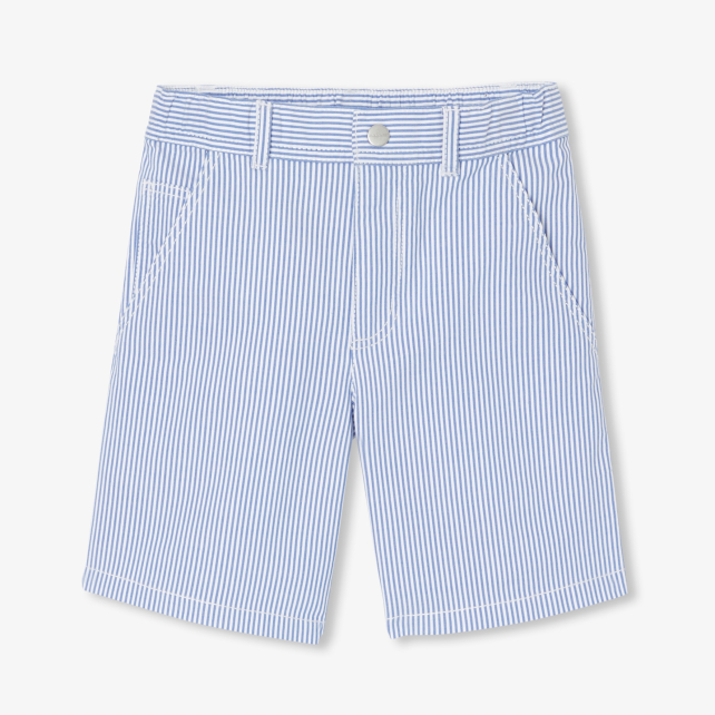Boy Bermuda shorts in striped twill