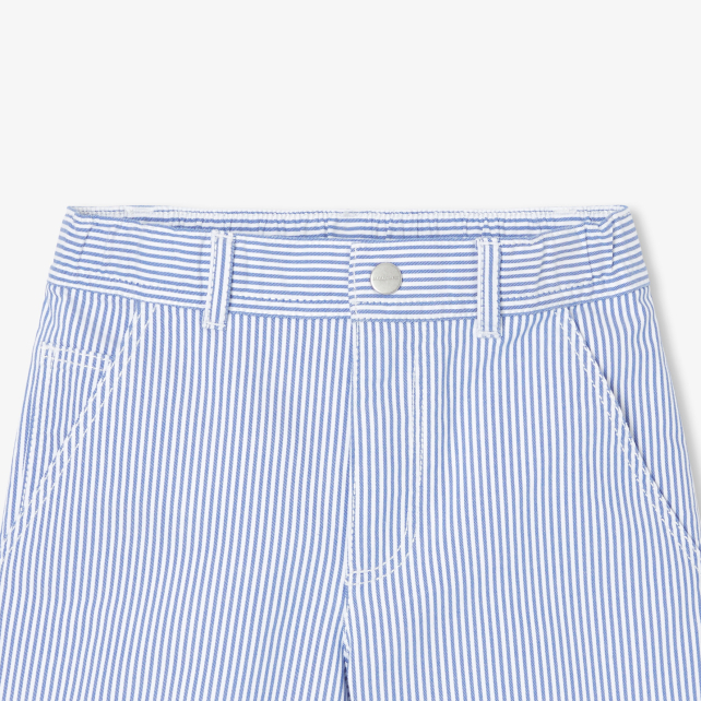 Boy Bermuda shorts in striped twill