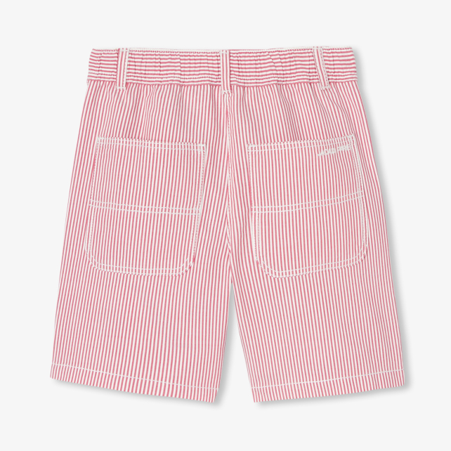 Boy Bermuda shorts in striped twill Boy Bermuda shorts in striped twill