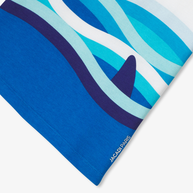 Boy polo shirt in mini piqué