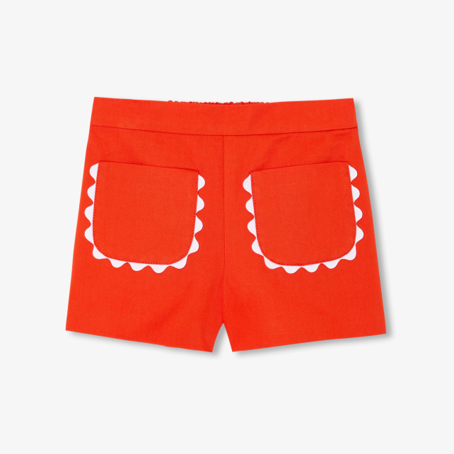 Baby girl shorts in twill