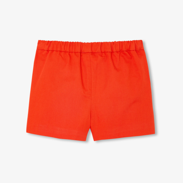Baby girl shorts in twill