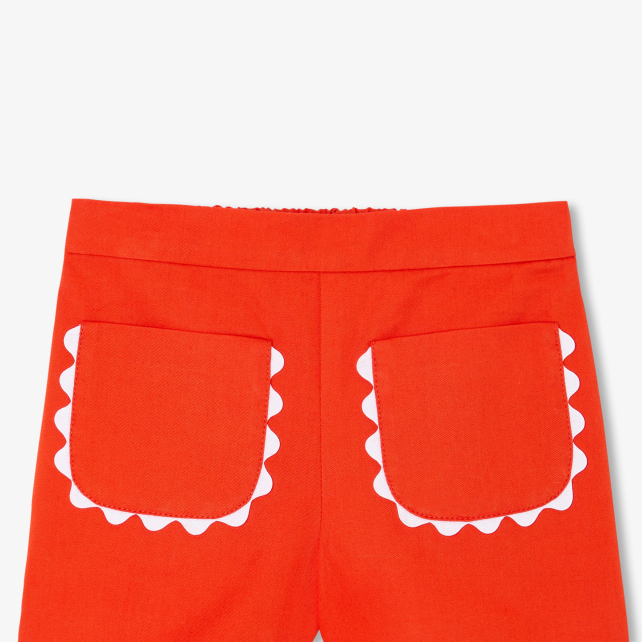 Baby girl shorts in twill