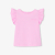 Baby girl T-shirt with ruffled sleeves