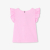 Baby girl T-shirt with ruffled sleeves