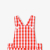 Baby boy short overalls in gingham