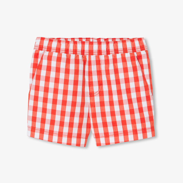 Baby boy shorts in gingham