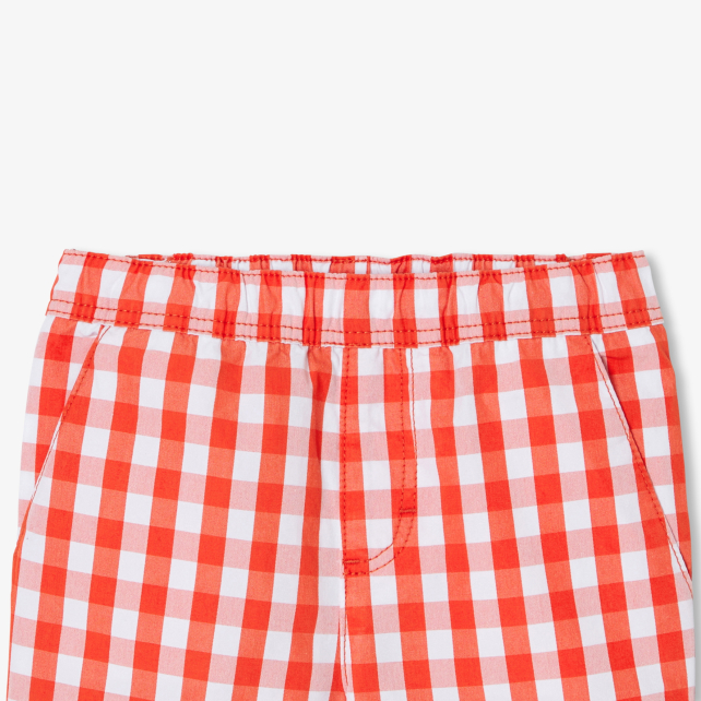 Baby boy shorts in gingham
