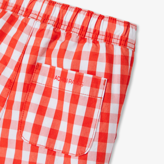 Baby boy shorts in gingham