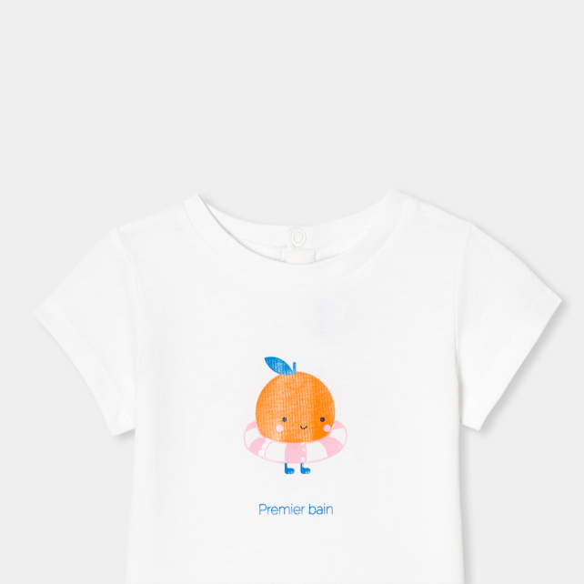Baby girl short-sleeved T-shirt
