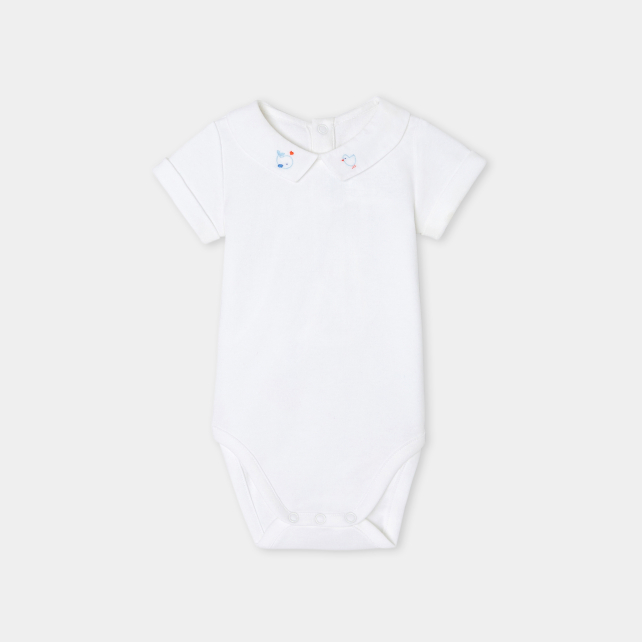 Baby boy short-sleeved bodysuit