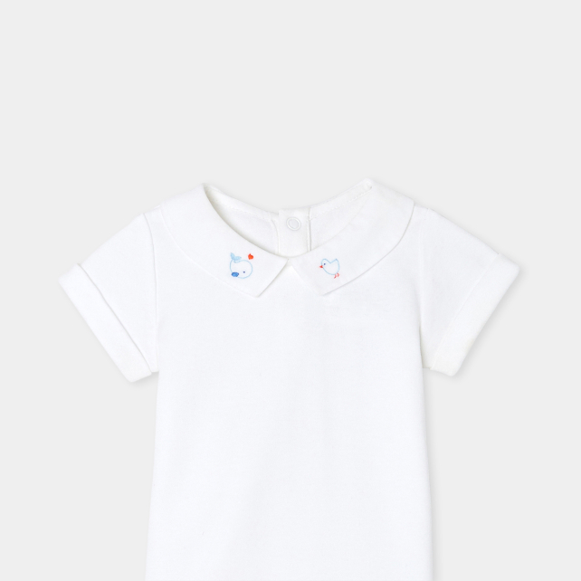 Baby boy short-sleeved bodysuit