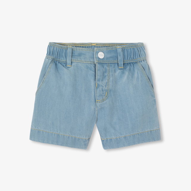 Baby boy shorts in lightweight denim