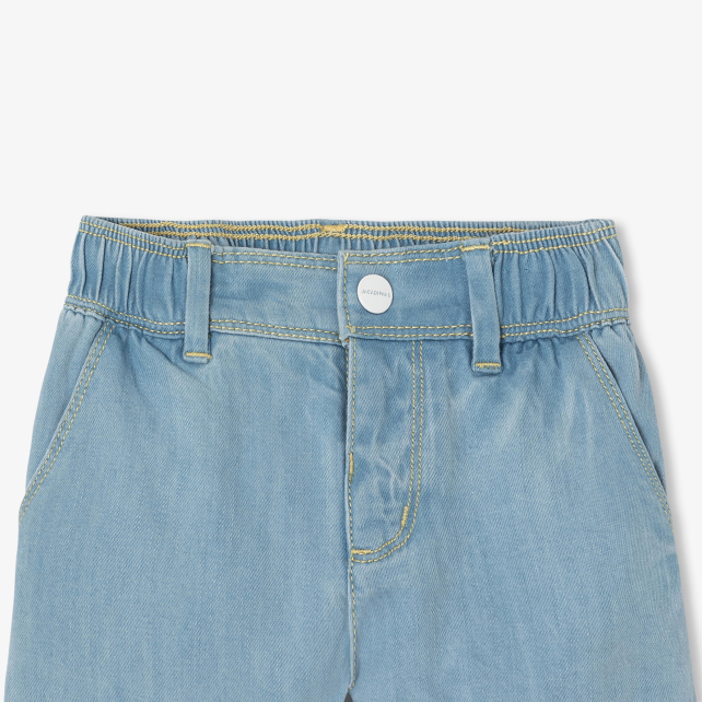 Baby boy shorts in lightweight denim