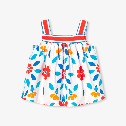 Körpə qız üçün poplin don