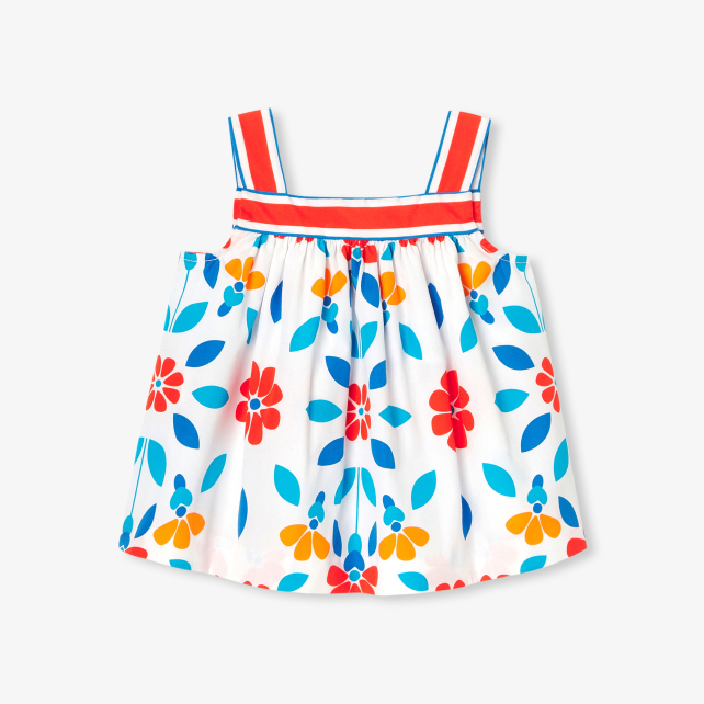 Baby girl blouse in poplin