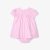 Baby girl dress in striped poplin