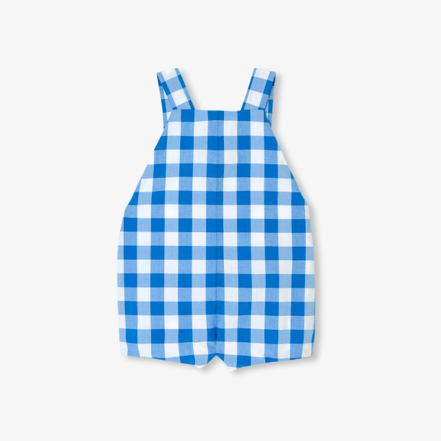 Baby boy gingham short overalls  Baby boy gingham short overalls