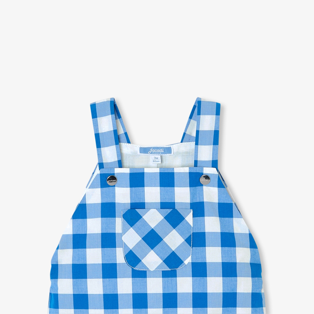 Baby boy gingham short overalls  Baby boy gingham short overalls